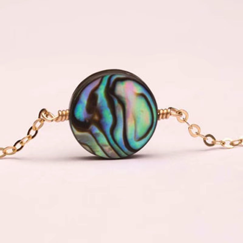 Abalone Necklace Paua Shell Necklace Sea Shell Necklace Beach Wedding Necklace Bridesmaid Necklace