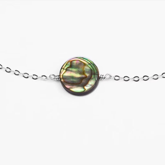Abalone Necklace Paua Shell Necklace Sea Shell Necklace Beach Wedding Necklace Bridesmaid Necklace